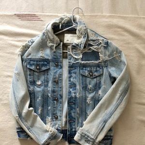Tortoise steppe denim jacket